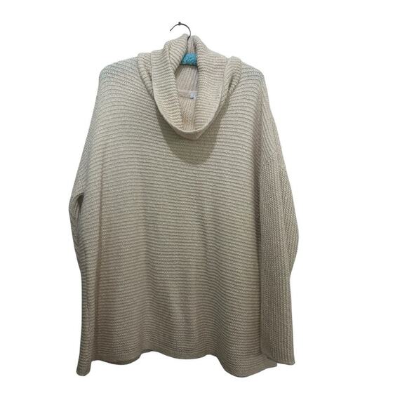 J.Jill Women's Cream Chenille Cowl Neck Pullover chunky Sweater Size 2X - Picture 1 of 7